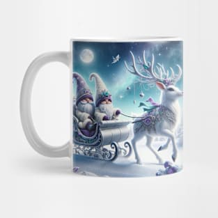 3D Christmas Gnomes Purple Mug